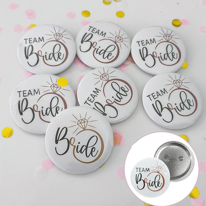 DIY marry Button Pins Gender Reveal Tinplate Badges Gift for Guests Gender Reveal Party Supplies Bab