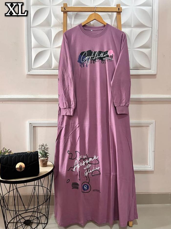 GAMIS KAOS JUMBO LD 115 GAMIS KAOS VIRAL GAMIS KAOS TERNYAMAN widya  gamis