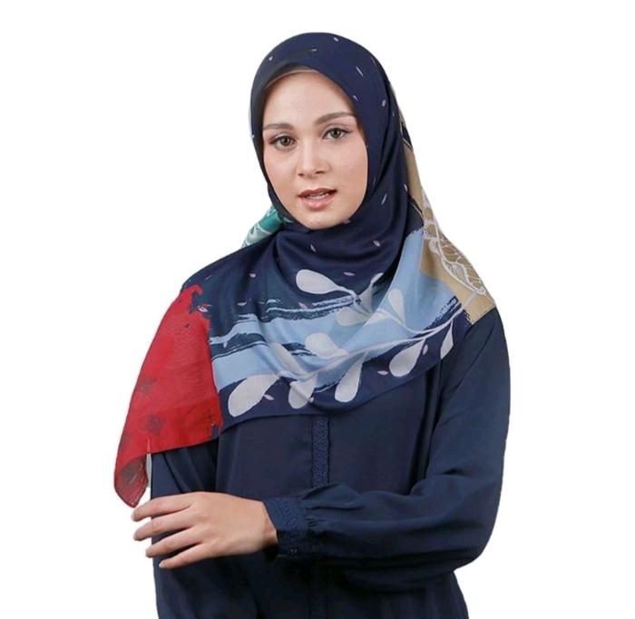 Zoya Segi Empat Full Motif Kerudung Hijab Jilbab Ameera Scarf