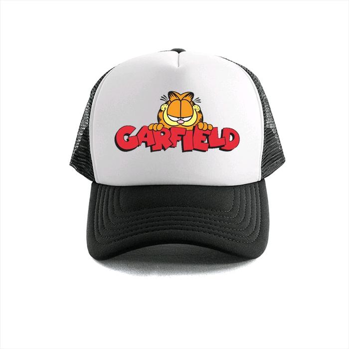 topi jaring Garfield trucker hat baseball