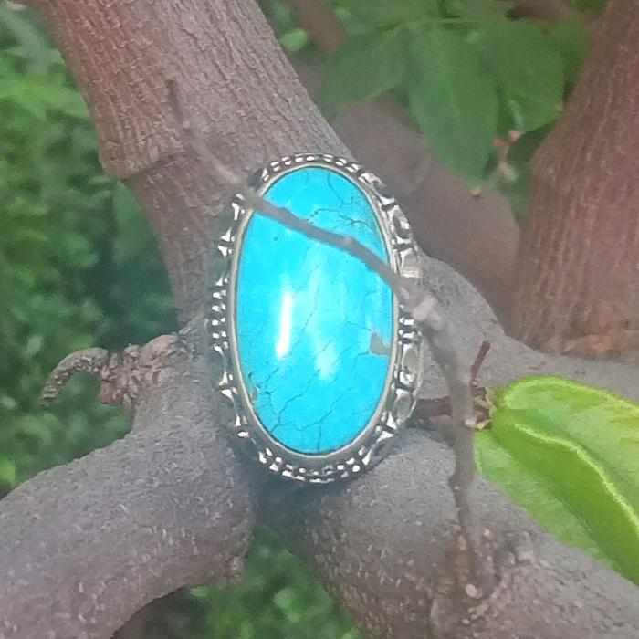 natural batu akik pirus persia polos