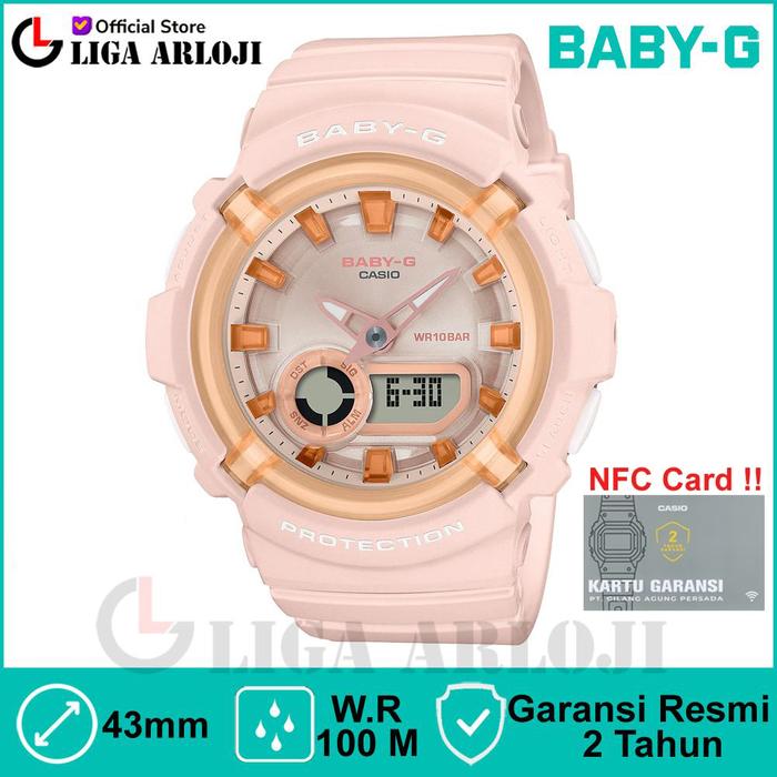 Casio Baby-G BGA-280SW-4ADR Jam Tangan Wanita Double Time BABYG BGA280 BGA 280SW 4ADR BGA-280SW-4A