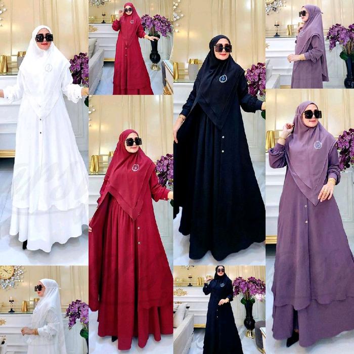 AJYAD SET SYAR’I BY ARSY HIJAB SET ROK TUNIK KHIMAR ADEM SET SYARI DAILY LOOK PREMIUM ARSY HIJAB KHI