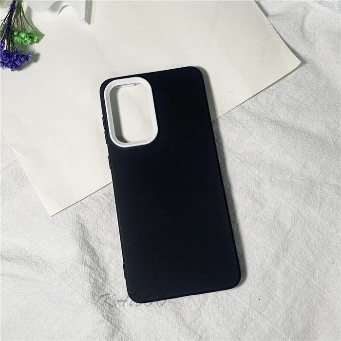 CASE COMPATIBLE FOR SAMSUNG A34 S23 ULTRA 3 IN 1 PASTEL DOFF SILICONE FRAME SOLID DUAL COLOUR - 3 IN