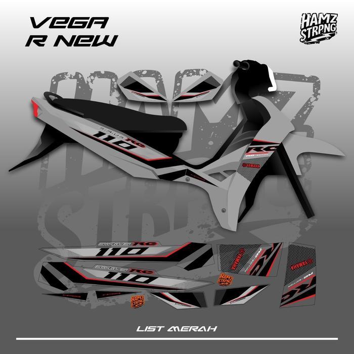 Striping Transparan Vega R New RC 110 Vietnam Sirius Silver [NTS]