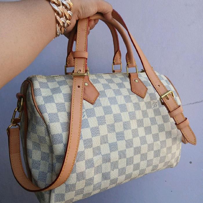 Preloved LV Bandou 30 Azur 2016