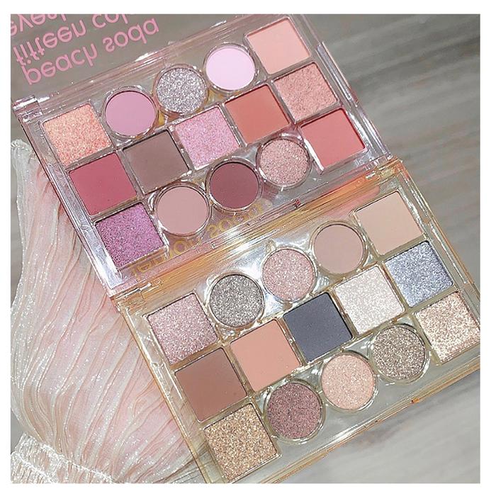 15 Colors Matte Shimmer Eyeshadow Smooth Easy to Color Eyeshadow for
