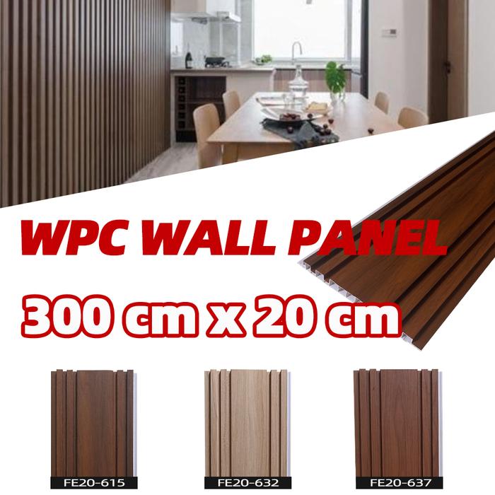 3 Meter | Wpc Wall Panel | Wpc Wall Panel | Upvc Wall Panel / Wpc Wood Panel/3D Wood Panel Panel Din