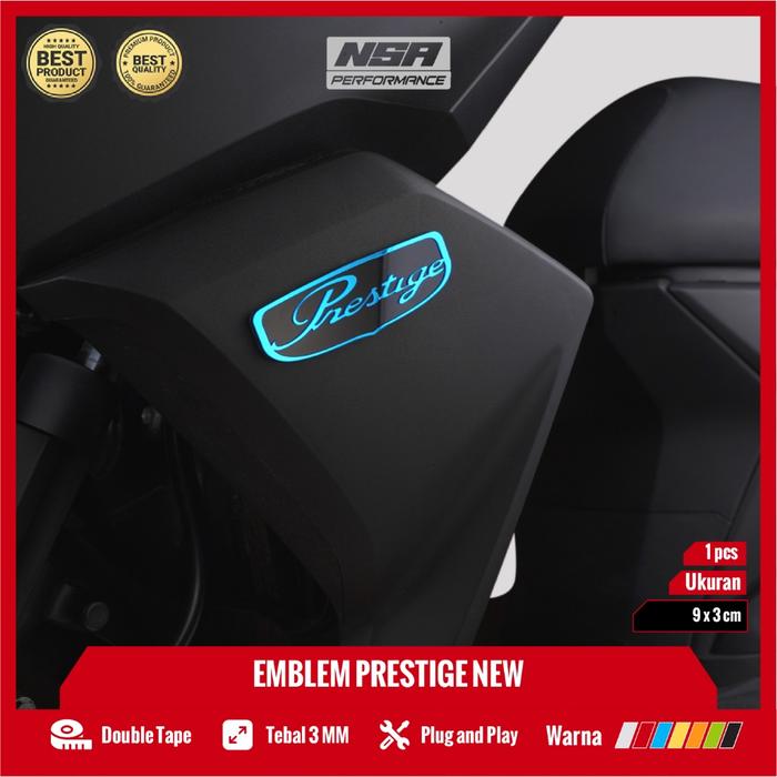 NSA Emblem Honda Prestige 1PC Honda Stiker Honda Prestige 3d TImbul Emblem Timbul Prestige Original