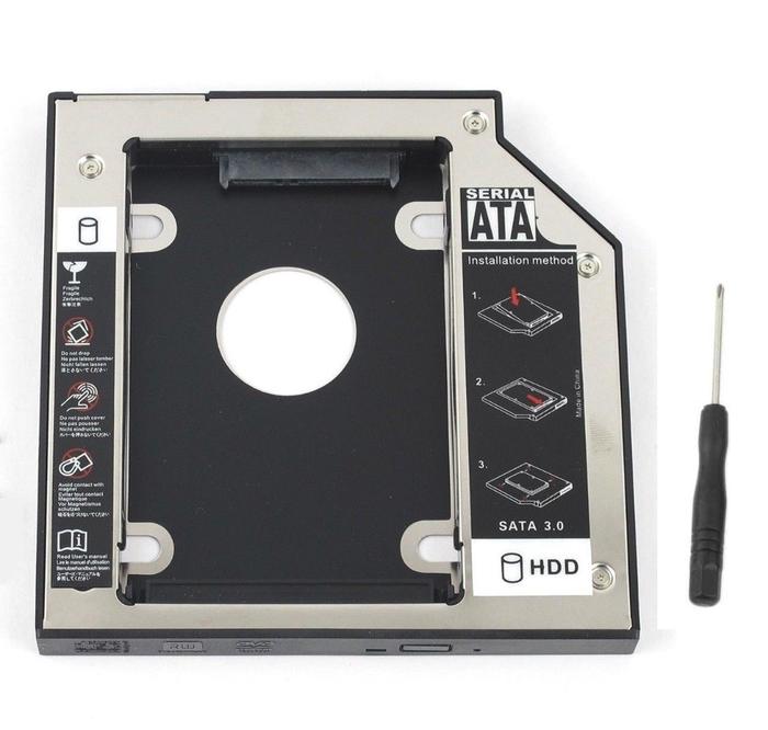 WZSM NEW 9.5mm SATA 2nd SSD HDD Caddy for Fujitsu Lifebook E733 E734