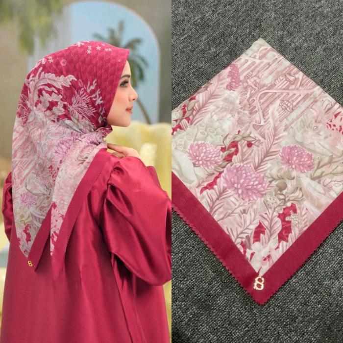 Hijab Buttonscarves Jilbab Segi Empat Buttonscarves Fara Mermaid British Mirarina Mirror