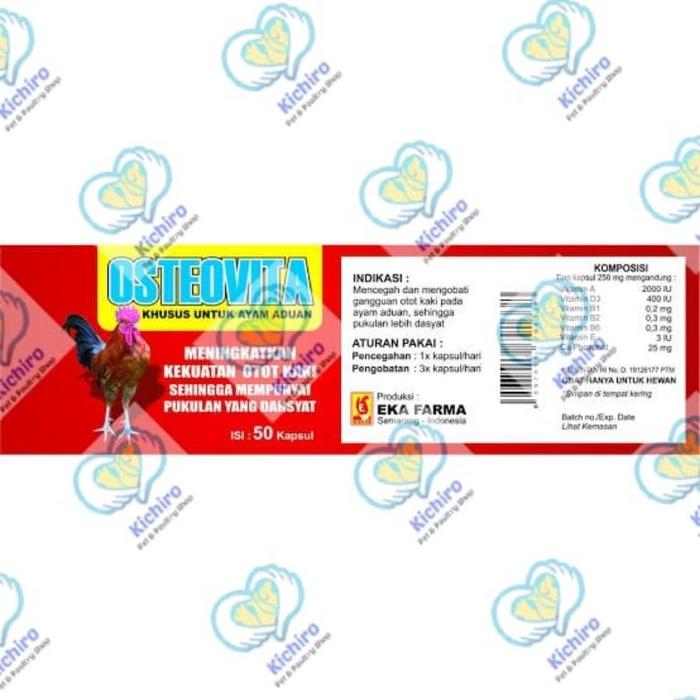 Aminovita 10 kapsul Eka Farma Obat Ayam Aduan Penguat Otot Tulang