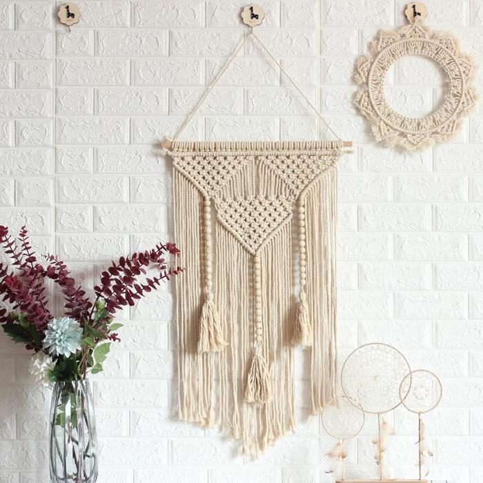 Handmade Wall Tapestry Wall Hanging Aesthetic Tapestry For Living