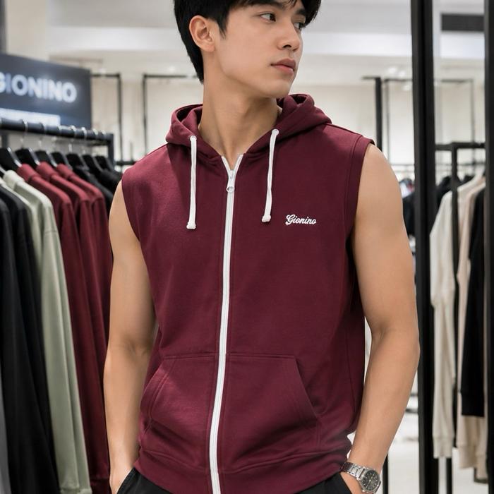 Vest Gionino Tanpa Lengan dengan Logo Gionino di Dada