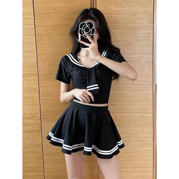 Setelan lingerie wanita model cosplay bahan satin ukuran L-XL
