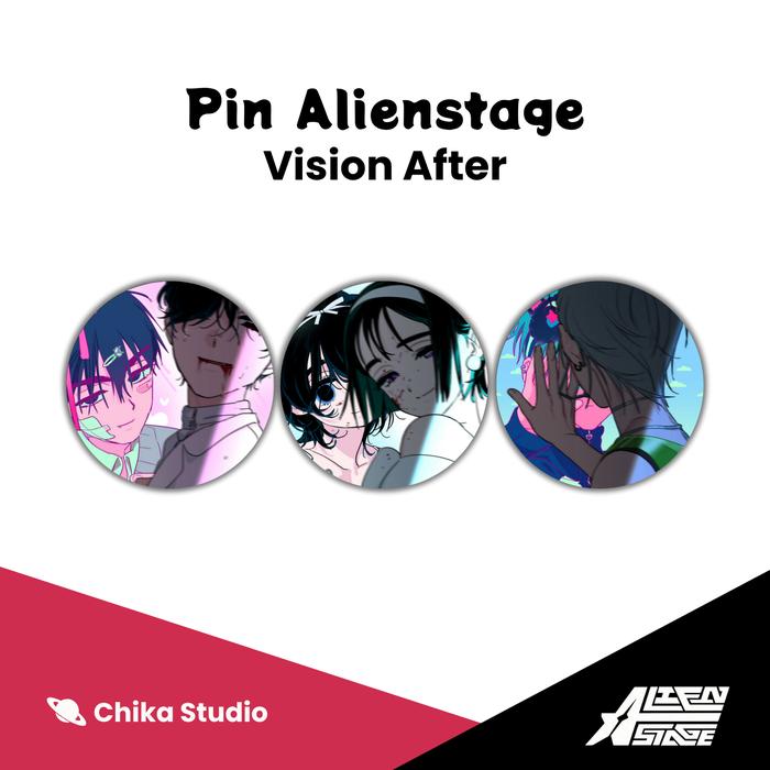 [Alien Stage Fan Merchandise] Pin Button Peniti & Magnet Alien Stage - Vision After | 32mm 44mm 58mm