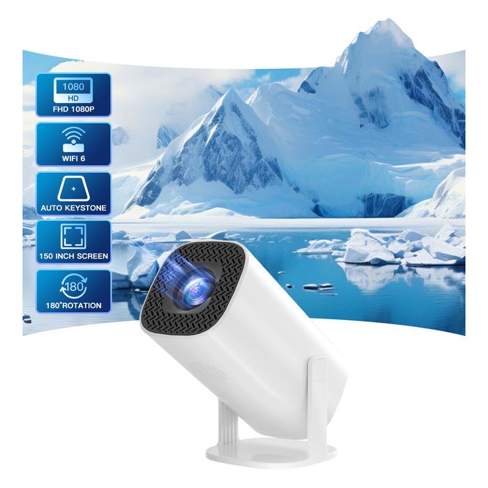 Android 11 Projector with WiFi 6 and Bluetooth Smart Mini Portable Projector 2.4g 5.8g Pocket Outdoo