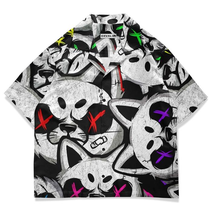 Baju Kemeja Pria Tangan Pendek - Grafiti Doll