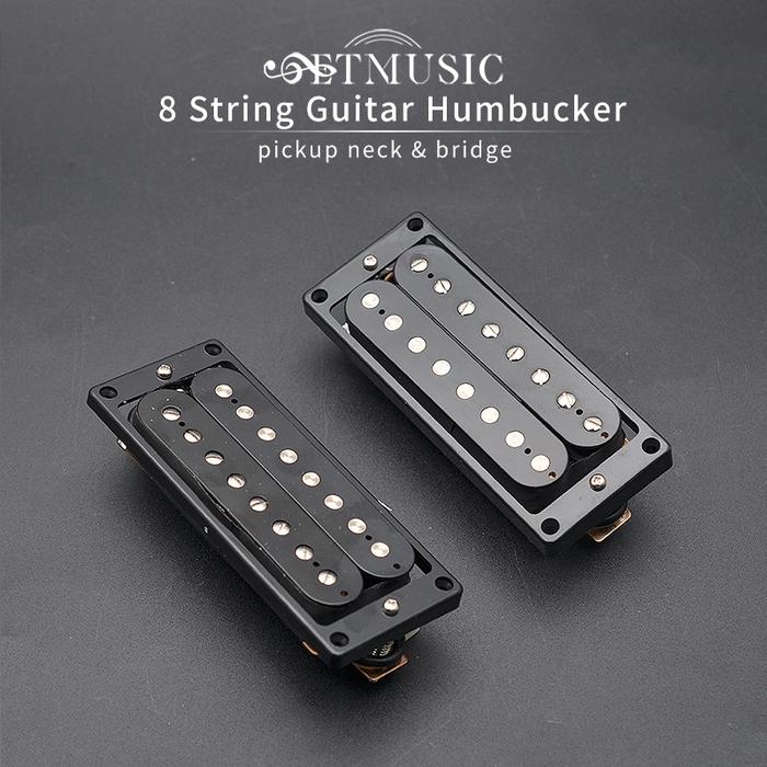 Dual Coil 8 String Electric Guitar Humbucker Pickups Neck & Bridge