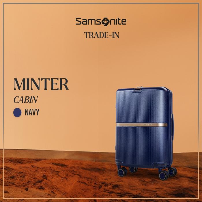 Samsonite Koper Hardcase Minter Spinner Cabin 20 Inch - Navy Berkualitas