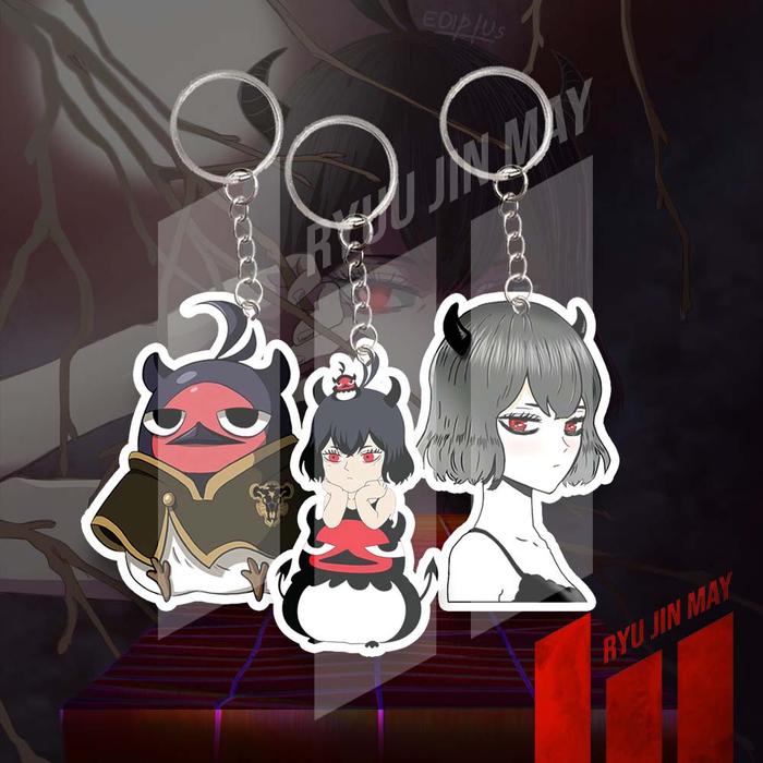 Gantungan Kunci / Keychain / Gantungan HP - Black Clover - Nero