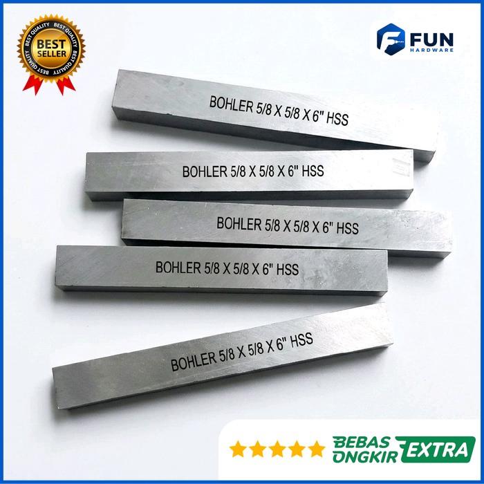 Bohler Pahat Bubut HSS Tool Bit 5/8" x 6" Pisau Bubut HSS 5/8x6 P Best