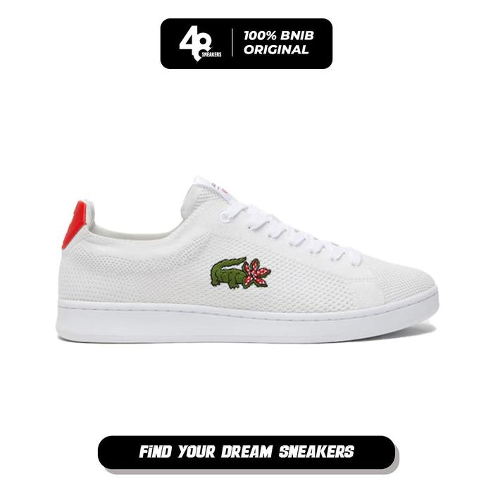 Sepatu Sneakers Pria Lacoste Carnaby Piquee Shoes in White (745SMA0133286) Original