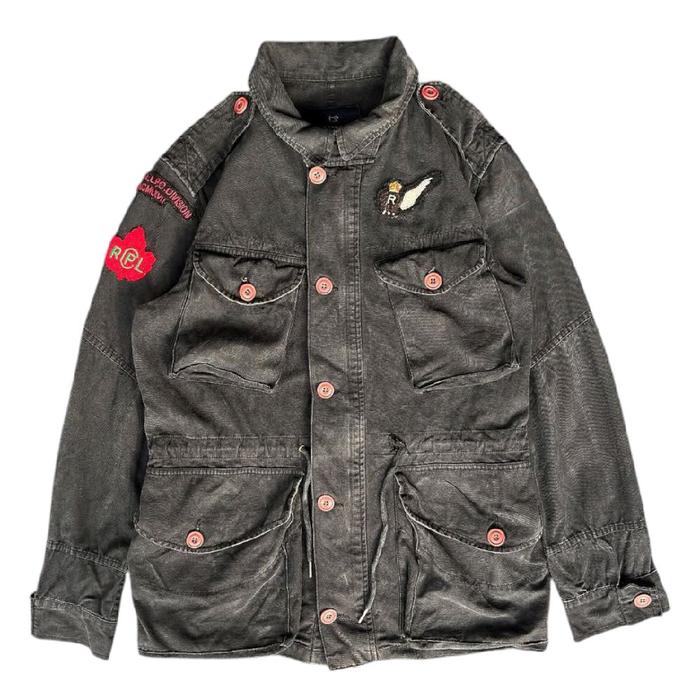 ASPESI blu AMSTERDAM BLAUW R.L.P.C Ralph Lauren Polo Club Field Jacket Made In Spain