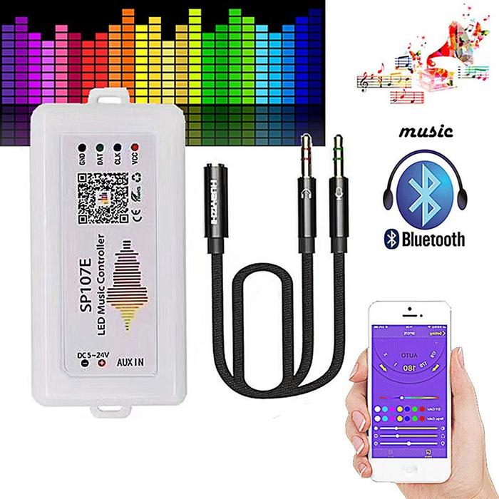 WIFI RGB SP107E Pixel IC SPI Music Bluetooth Controller for WS2812