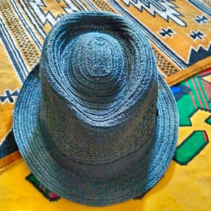 topi pedora hats warna hitam
