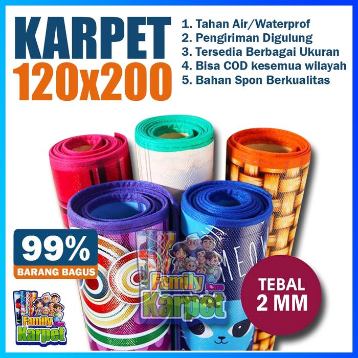 Karpet Lantai Tikar Karakter 120x200 / Karpet Spons Motif Karakter Tikar plastik anti air