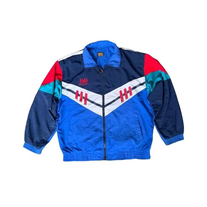 jaket pria Unisex Casual polo vintage windbreaker