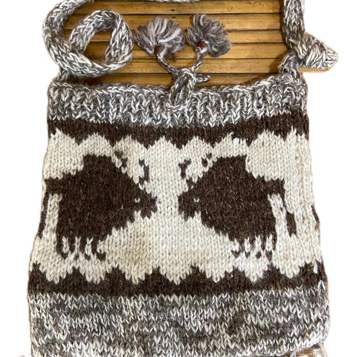 sling bag etnik bahan wol made in nepal