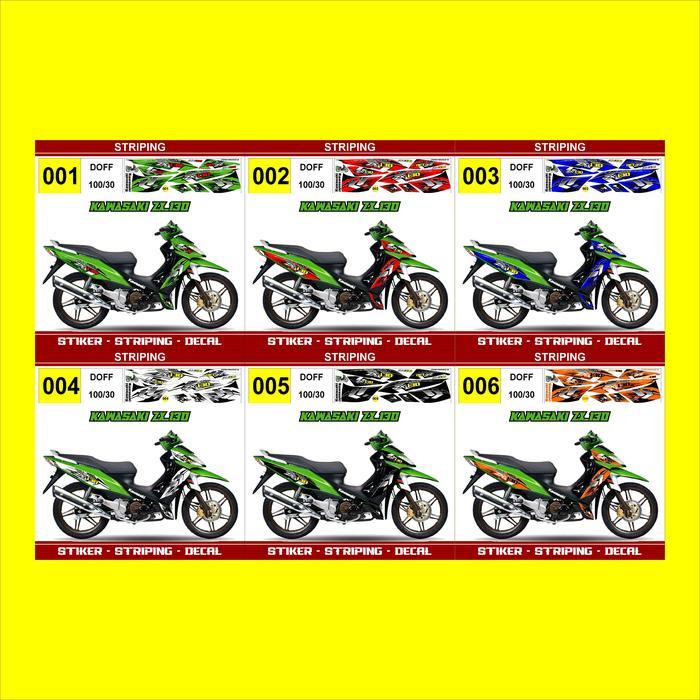 Stiker striping decal Kawasaki ZX-130 Variasi AR