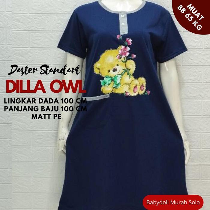 Paket Hemat Daster 5Pcs Mix Motif Lingkar Dada 100 Muat Bb 65 Kg Polos Motif Karakter Bahan Kaos  Dr