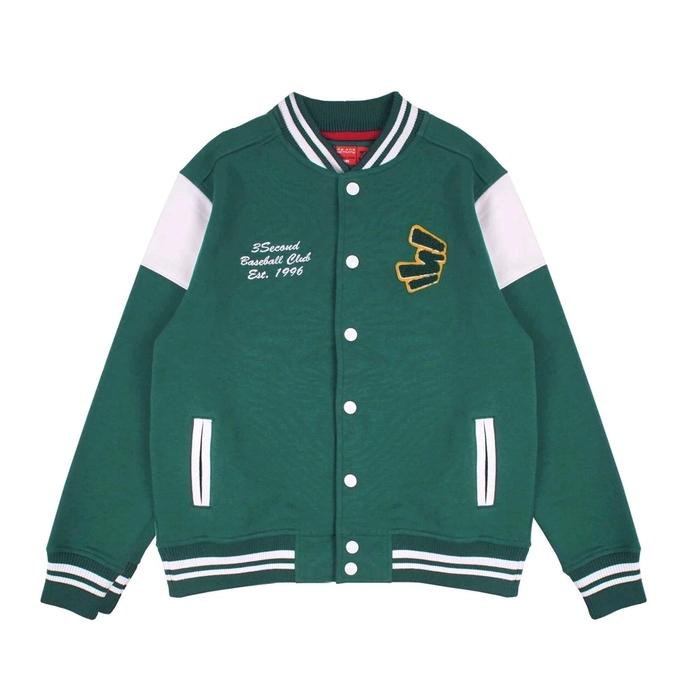 JAKET VARSITY KANCING 3SECOND JAKET BASEBALL PRIA WANITA BIGSIZE S M L XL XXL 3XL