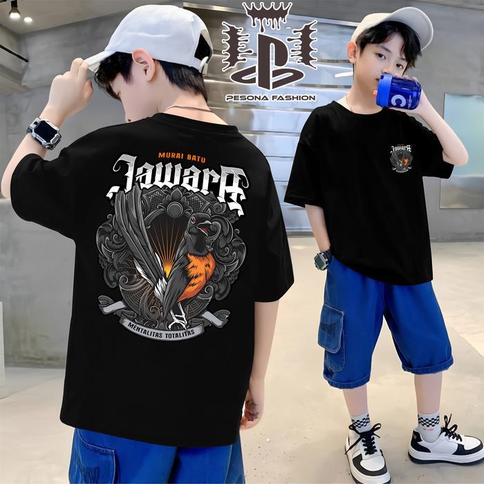 KAOS ANAK MURAI BATU JAWARA/KAOS TSHIRT NEW DESAIN PECINTA MURAI BATU/Baju Murai Murah/Kaos Murah
