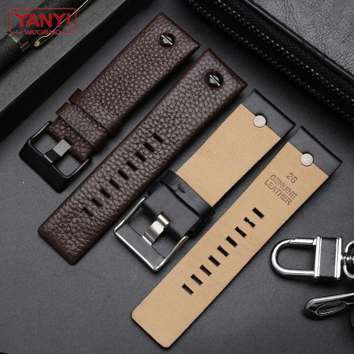 Genuine leather watch strap 22 24 26 27 28 30 32mm watchband for DZ7370 DZ7313 DZ7413 DZ7257 watch b