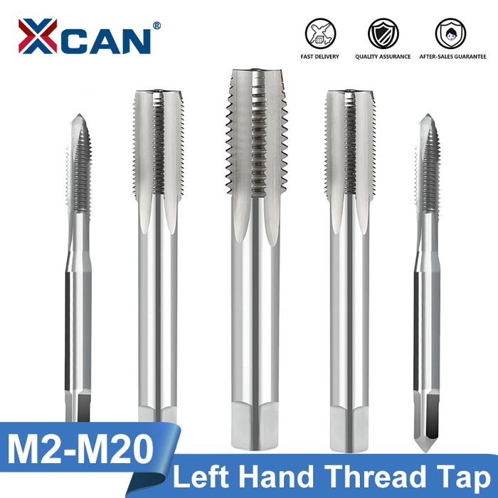 XCAN Thread Tap M2-M20 Metric Left Hand Machine Tap HSS Steel Screw