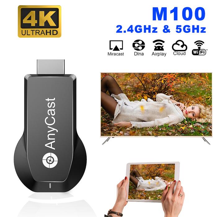 Android M100 2.4G/5G 4K Miracast Wireless DLNA AirPlay Anycast WiFi
