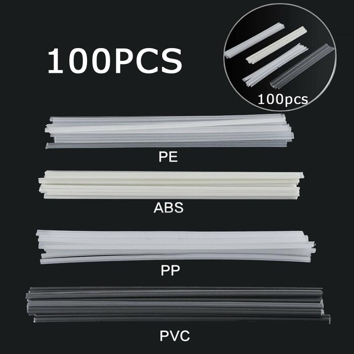 100Pcs Plastic Welding Rods 200mm PVC/ABS/PP/PE Welding Rod Welding