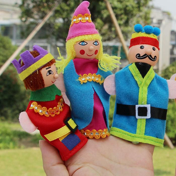 6 Buah/Lot Boneka Jari Boneka Tangan Cerita Edukasi Bayi Boneka