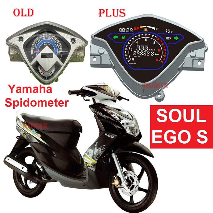 Best Speedometer Mio Soul Karbu Egos Yamaha Digital LED Motor Spidometer Odometer Tripmeter Fuel Ben