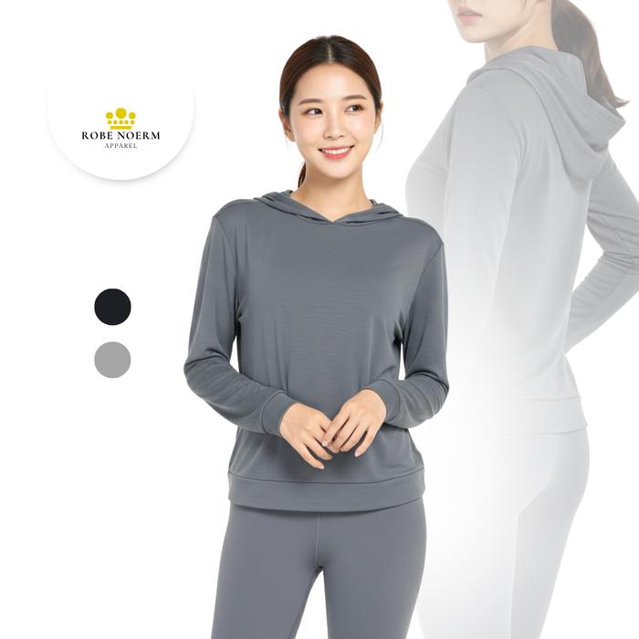 Sweater Hoodie Basic Wanita Katun Bambu Premium | Jaket Hoodie Polos Ultra Soft & Breathable