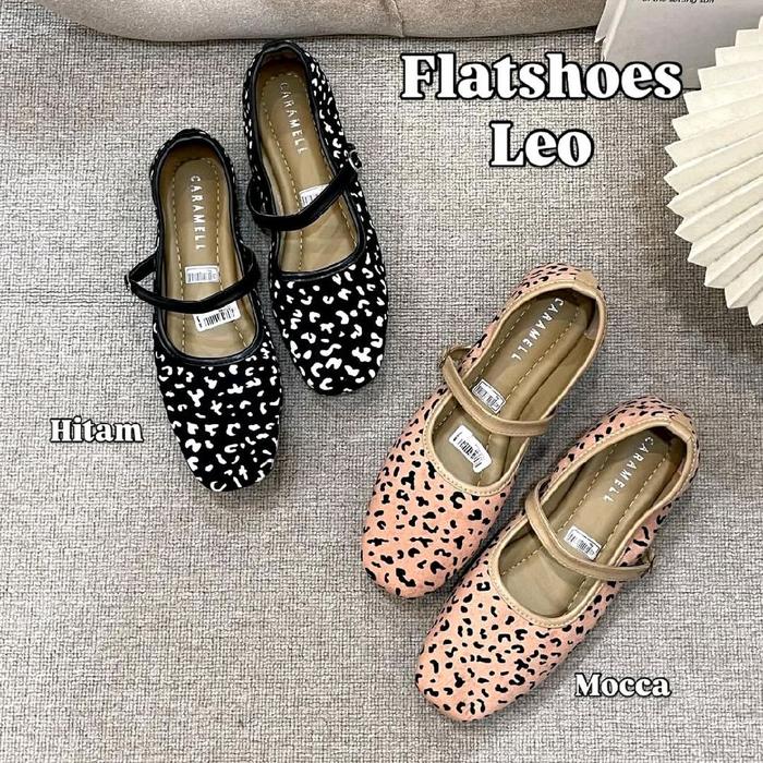 CARAMELL - Leo Flatshoes Sepatu Wanita Model Leo Bahan Bludru Anti Air
