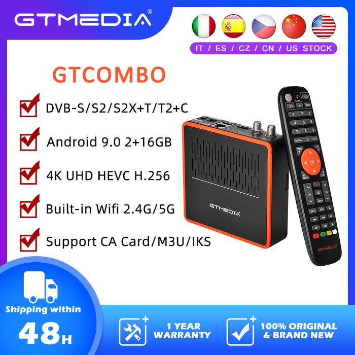 New TV BOX GTMEDIA GT Combo DVB-S2X/DVB-T2/Cable Satellite TV