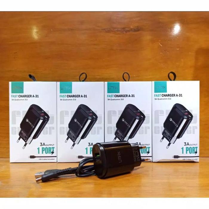 Charger CAS CASAN TC UMAX A31 Charger UMAX Fast Charger A-31 3A Qualcomm 3.0 QUICK CHARGE FAST CHARG