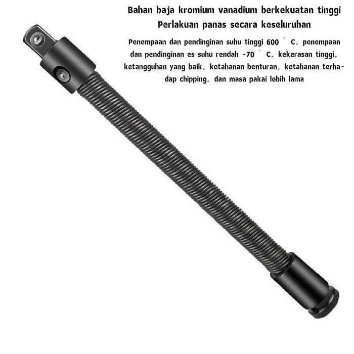 25/35Cm Flexible Extension Flexible Drill Extension Sambungan Bor Fleksibel Mata Bor Fleksibel Rod