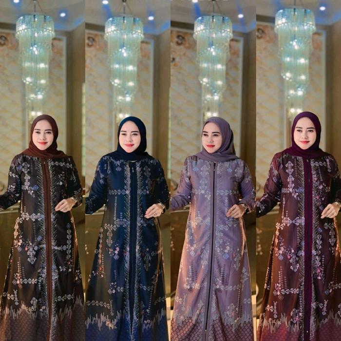 sandy dress by zulfa original/zulfa abaya/abaya zulfa/abaya set hijab/gamis lebaran/gamis tkekinian/