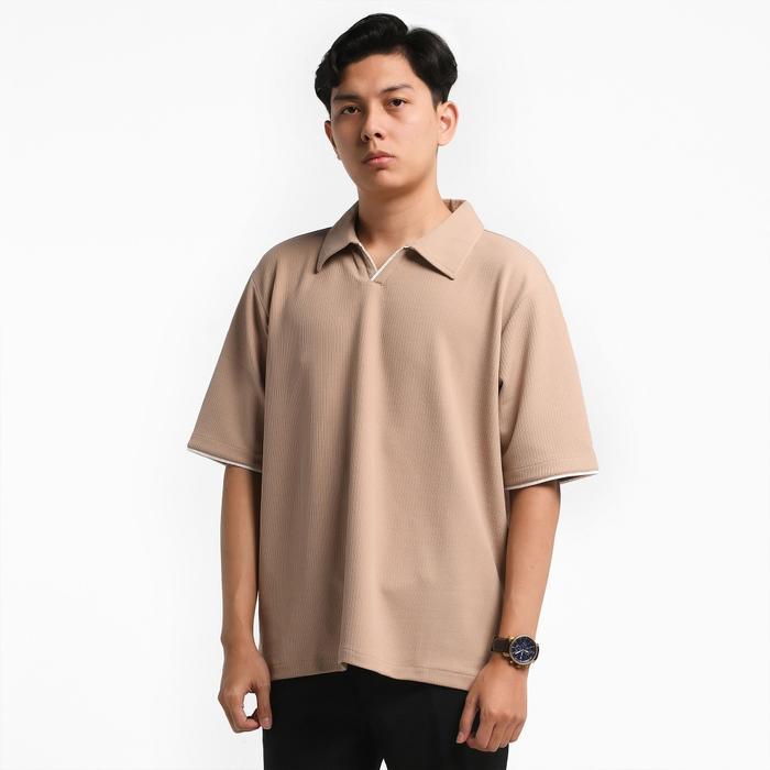 promo ORCA Polo Praktis Orion Classic Open Polo, Beige